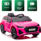 Audi RS6 | Elektrische Kinderauto - Roze