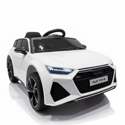 Audi RS6 | Elektrische Kinderauto - Wit