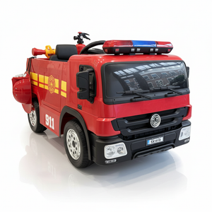 CarKiddo | Elektrische Brandweerauto - met brandblusser en helm