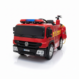 CarKiddo | Elektrische Brandweerauto - met brandblusser en helm