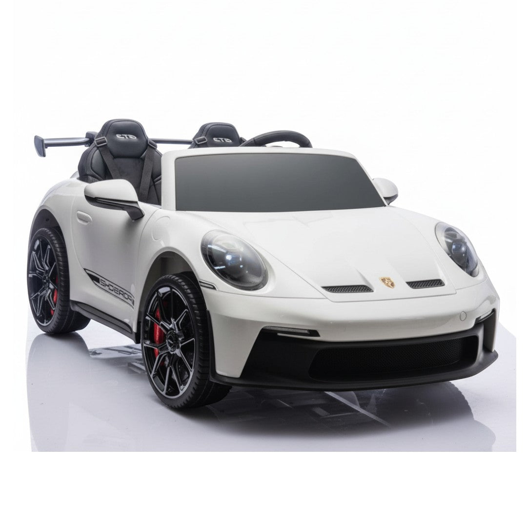 Porsche 911 GT3 RS | 2-Persoons Elektrische Kinderauto 24V - Wit