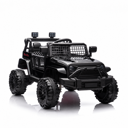 CarKiddo | Elektrische Kinderjeep Jungle - Zwart FULL-option