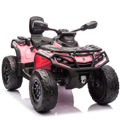 Can-Am | Elektrische 2-persoons kinderquad 24V - 4x4 -Roze