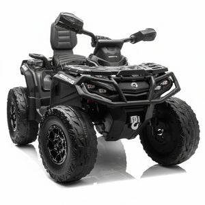 Can-Am | Elektrische 2-persoons kinderquad 24V - 4x4 -Zwart
