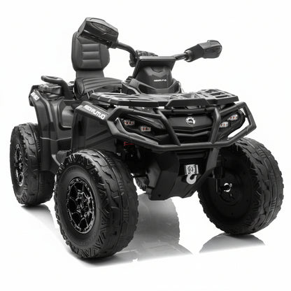 Can-Am | Elektrische 2-persoons kinderquad 24V - 4x4 -Zwart