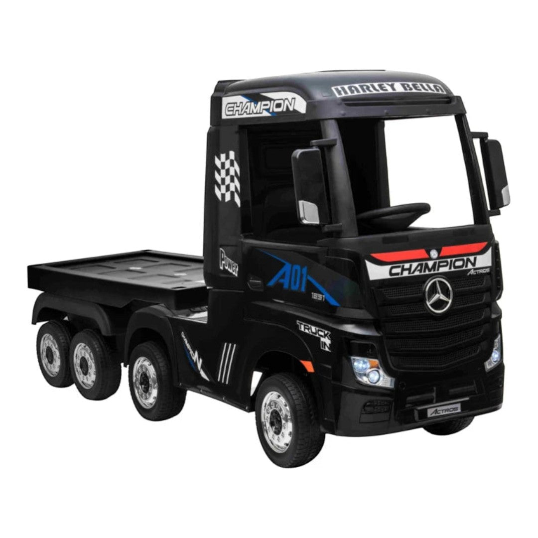 Mercedes Actros + Oplegger | Elektrische Kindervrachtwagen