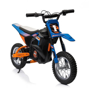 CarKiddo | Elektrische Minicrosser 24V - Blauw/Oranje