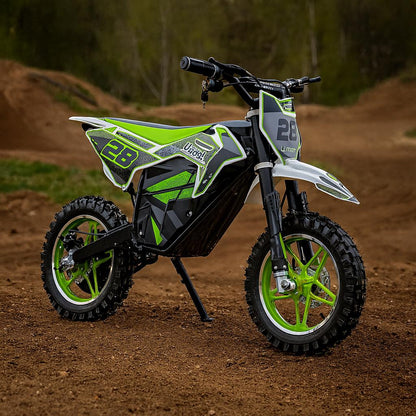 CarKiddo | Elektrische Kindercrosser 1000W Groen