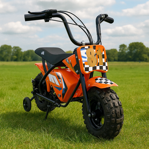 CarKiddo | Elektrische Crossbike Monkey - Oranje | Max. 16 km/p uur