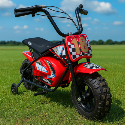 CarKiddo | Elektrisches Crossbike Monkey - Blau | Max. 16 km/h