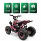 CarKiddo | Elektrische Kinderquad EVO 1000W -  Roze