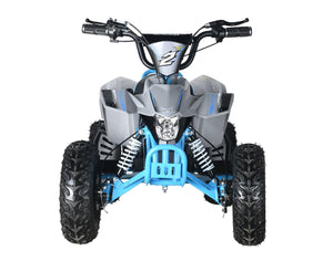 CarKiddo| Elektrische Kinderquad RETRO 1000W - Blauw