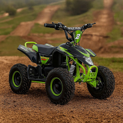 CarKiddo| Elektrische Kinderquad RETRO 1000W - Groen