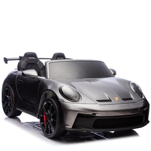 Porsche 911 GT3 RS | 2-Persoons Elektrische Kinderauto 24V - Grijs