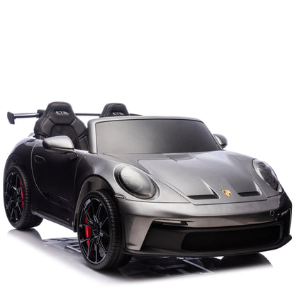 Porsche 911 GT3 RS | 2-Persoons Elektrische Kinderauto 24V - Grijs