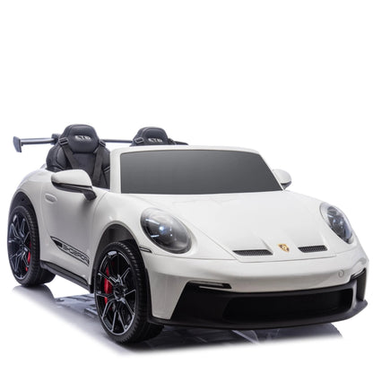Porsche 911 GT3 RS | 2-Persoons Elektrische Kinderauto 24V - Wit