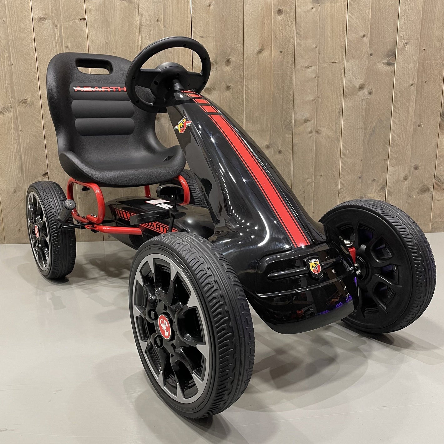 Abarth Skelter | Go-kart met Rubberen Banden - Zwart