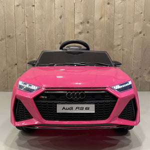 Audi RS6 | Elektrische Kinderauto - Roze