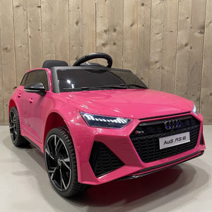 Audi RS6 | Elektrische Kinderauto - Roze