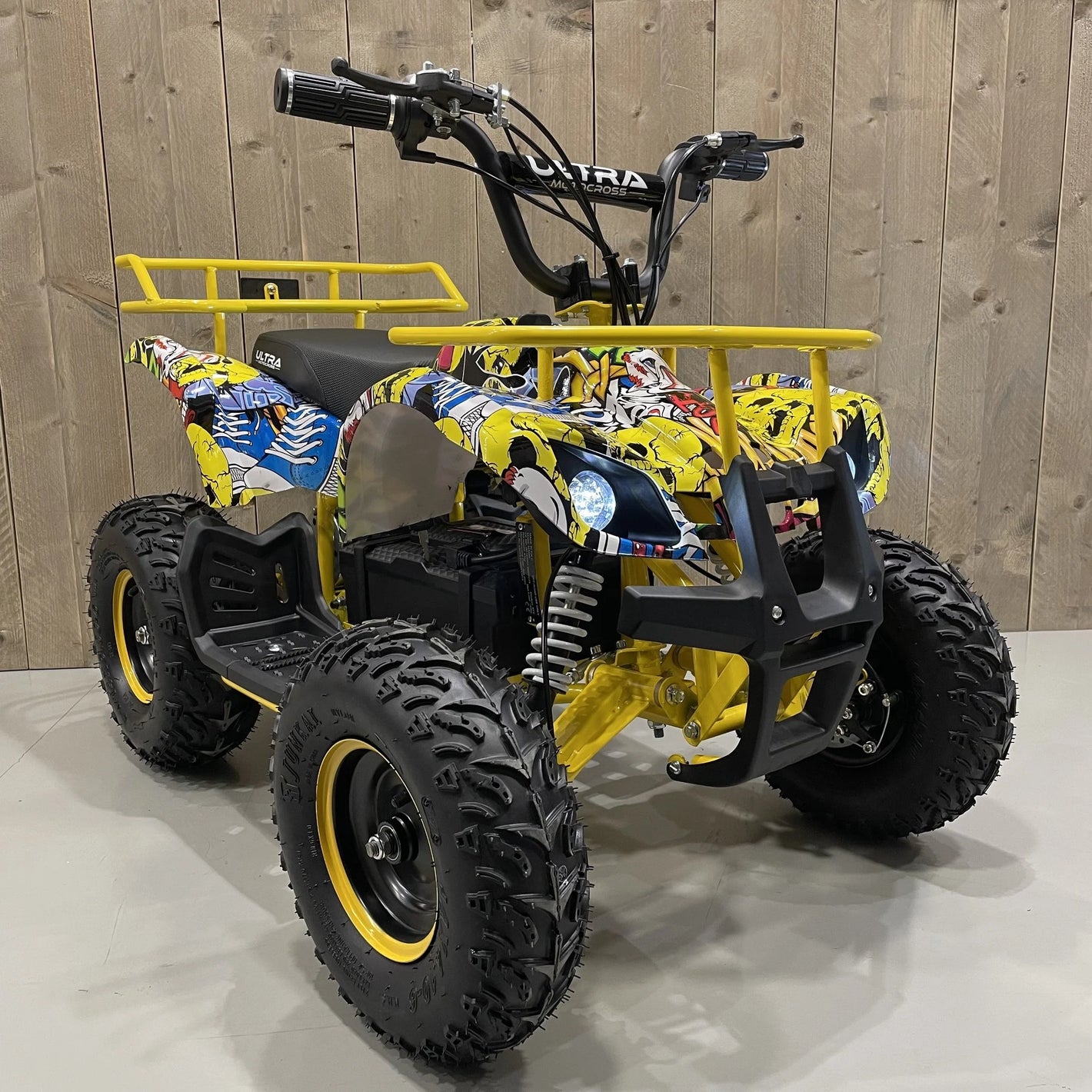 CarKiddo | Elektrische Kinderquad 1000W Infinity - Geel