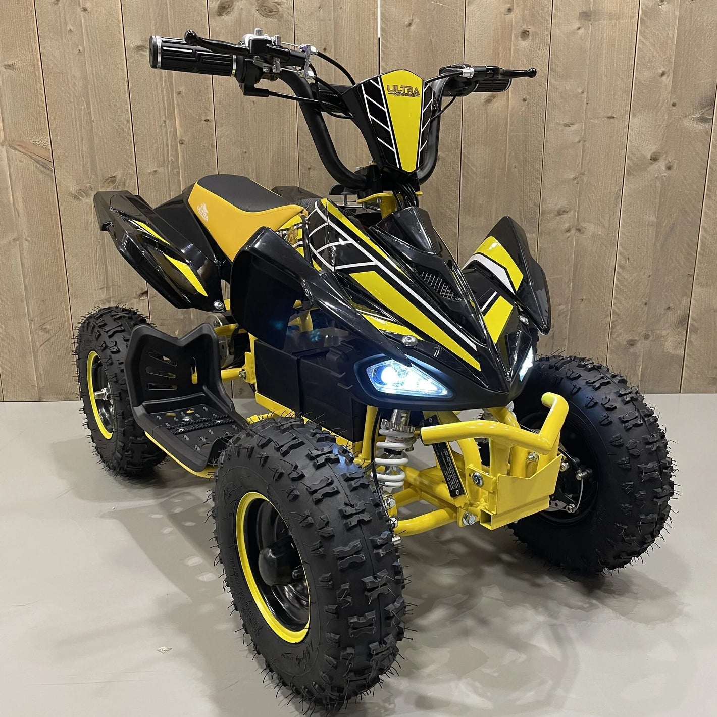 CarKiddo| Elektrische Kinderquad EVO 1000W - Geel | Max. 30 km/p uur
