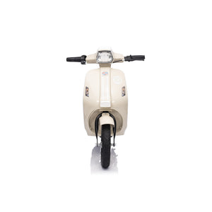 Elektrische kinderscooter 24V 350W beige - vooraanzicht