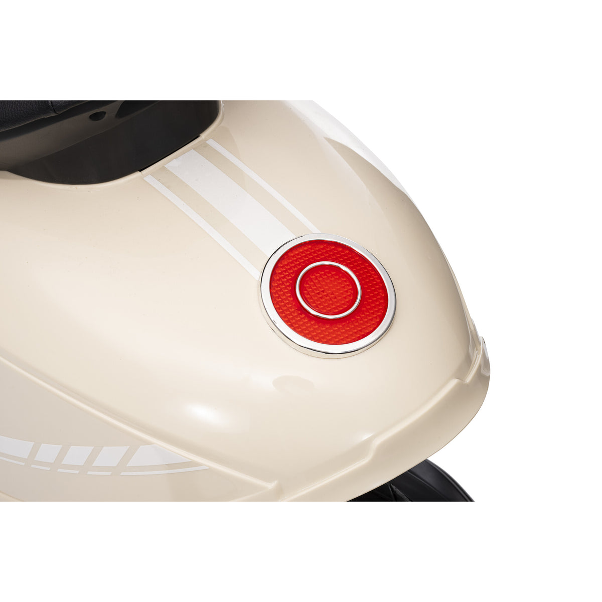 Elektrische kinderscooter 24V 350W beige - achterlicht