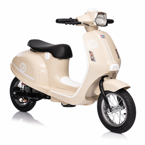 Elektrische kinderscooter 24V 350W beige - hoofdfoto