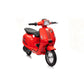 Elektrische kinderscooter 24V 350W rood - voorkant vanaf rechts