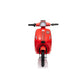 Elektrische kinderscooter 24V 350W rood - vooraanzicht