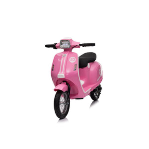 Elektrische kinderscooter 24V 350W roze - schuin vooraanzicht