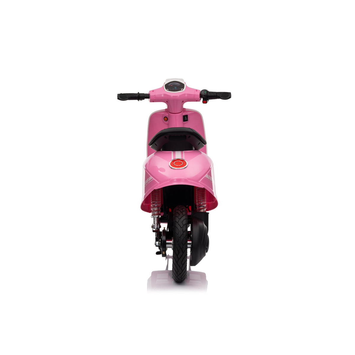 Elektrische kinderscooter 24V 350W roze - achteraanzicht