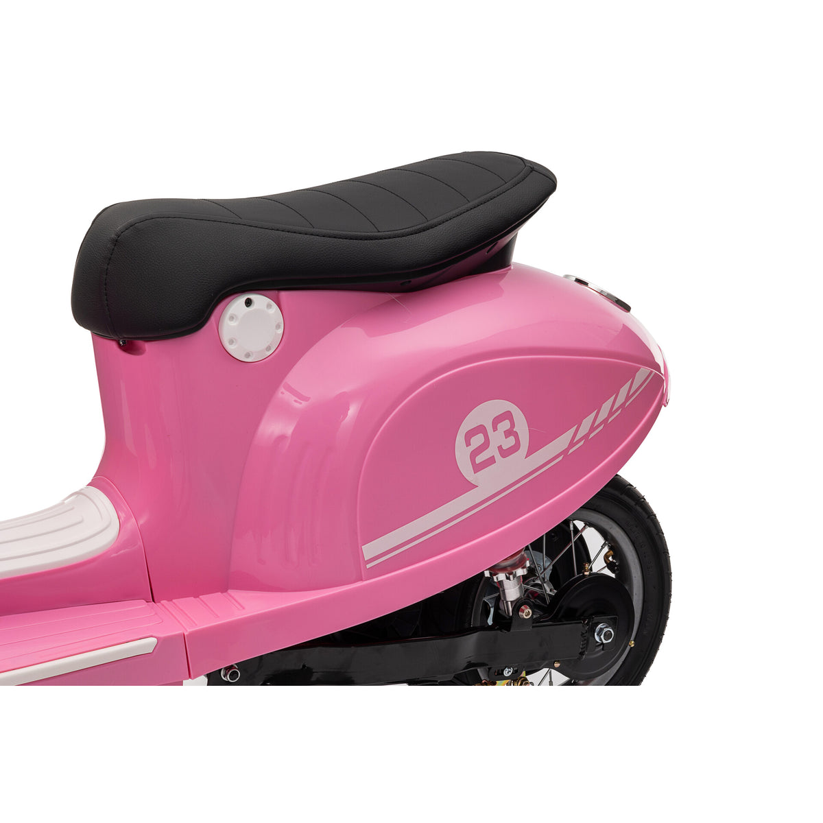 Elektrische kinderscooter 24V 350W roze - zijpaneel