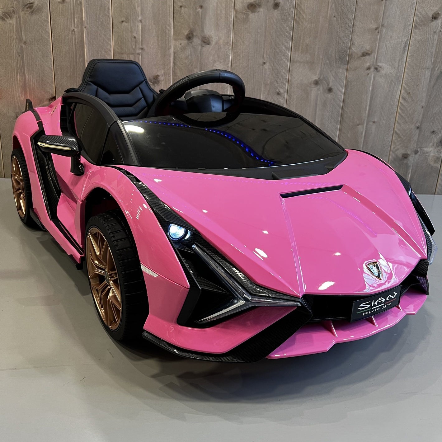 Lamborghini Sian | Elektrische Kinderauto - Roze