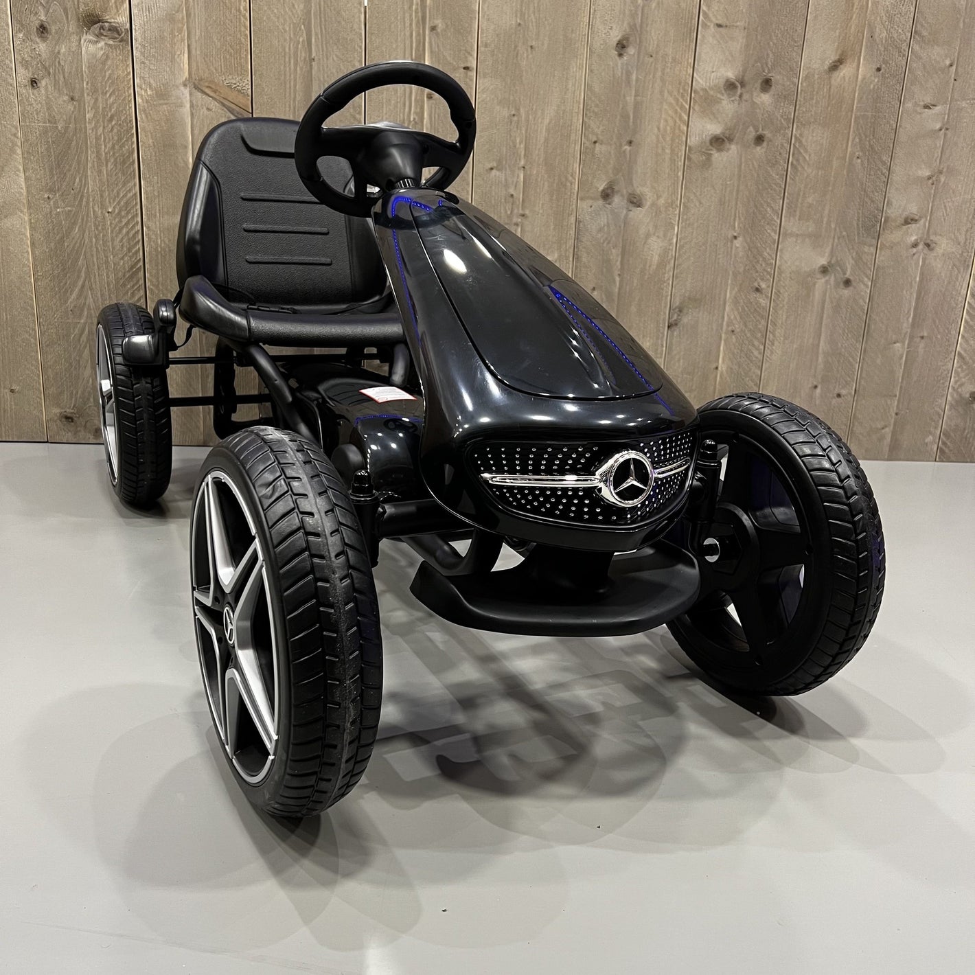 Mercedes Skelter | Go-kart met Rubberen Banden - Zwart