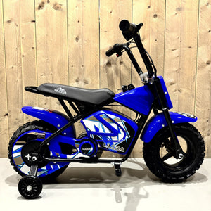 CarKiddo | Elektrische Crossbike Monkey - Blauw | Max. 16 km/p uur