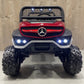 Mercedes Unimog | Kinderbuggy - Rood 1,5 -persoons 4x4