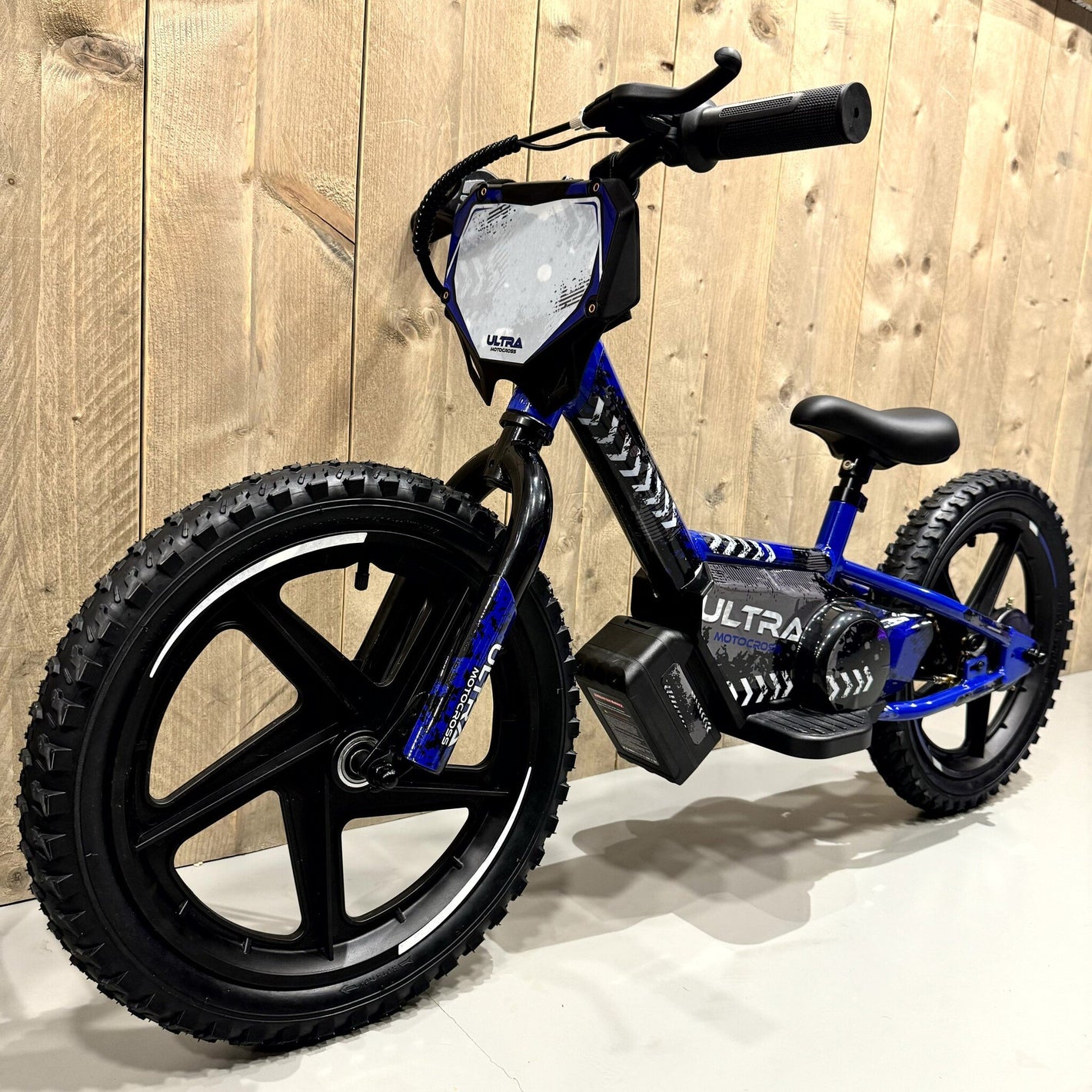 Carkiddo | Elektrische Loopfiets 16 inch - Blauw
