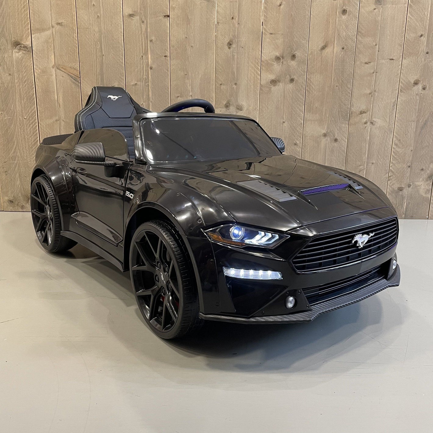 Ford Mustang 24V | Elektrische Kinderauto - Zwart