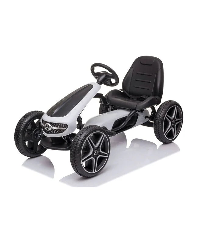 Mercedes Skelter | Go-kart met Rubberen Banden - Wit