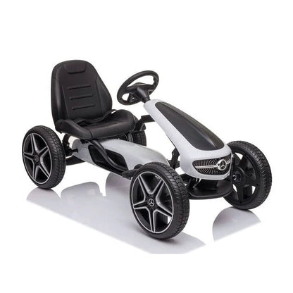 Mercedes Go-Kart | Go-Kart mit Gummireifen - Schwarz