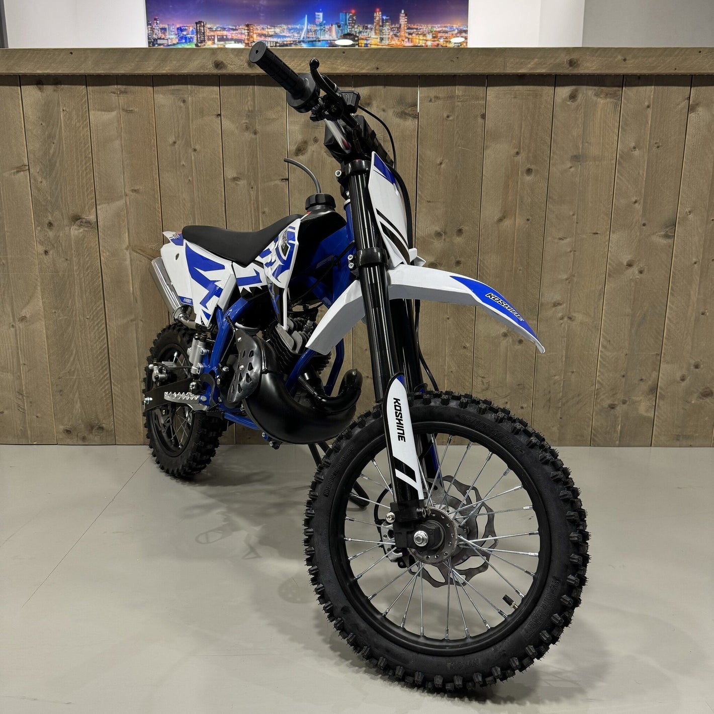 CarKiddo | Crosser 49cc maX  2-takt - Blauw | Max. 75 km/p uur