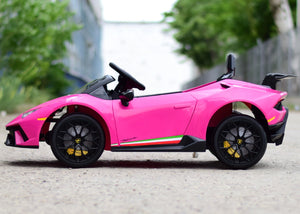 Lamborghini Huracan | Elektrische Kinderauto - Roze