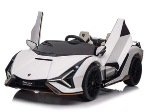 Lamborghini Sian | Kinderauto 2-Persoons 24V  - Wit
