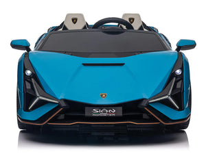 Lamborghini Sian | Kinderauto 2-Persoons 24V  - Blauw