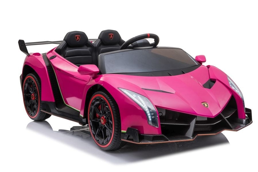 Lamborghini Veneno | 2-Persoons Kinderauto 4x4 - Roze
