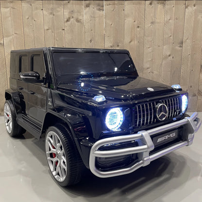 Mercedes G63 AMG | Elektrische Kinderauto 2-Persoons - Zwart Met Afstandsbediening