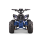 Panthera Leo elektrische kinderquad 1200W 48V in blauw, van voren