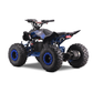 Panthera Leo elektrische kinderquad 1200W 48V in blauw, schuin van achteren
