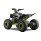 Panthera Leo elektrische kinderquad 1200W 48V in groen, schuin van achteren